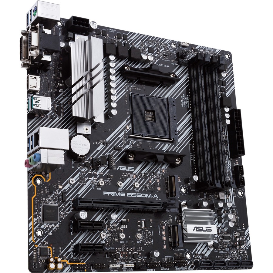 Asus Prime B550M-A/CSM Desktop Motherboard - AMD B550 Chipset - Socket AM4 - Micro ATX