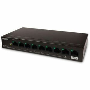 Luxul 8 Port Unmanaged Gigabit PoE+ Switch