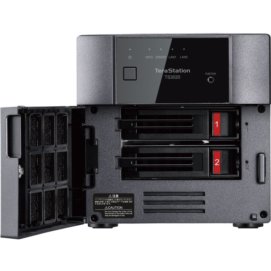 BUFFALO TeraStation 3220 2-Bay SMB 8TB (2x4TB) Desktop NAS Storage w/ Hard Drives Included