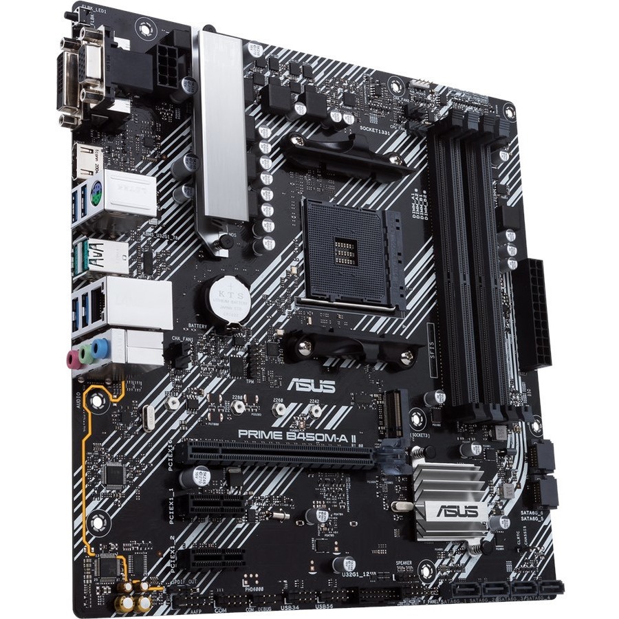 Asus Prime B450M-A II Desktop Motherboard - AMD B450 Chipset - Socket AM4 - Micro ATX