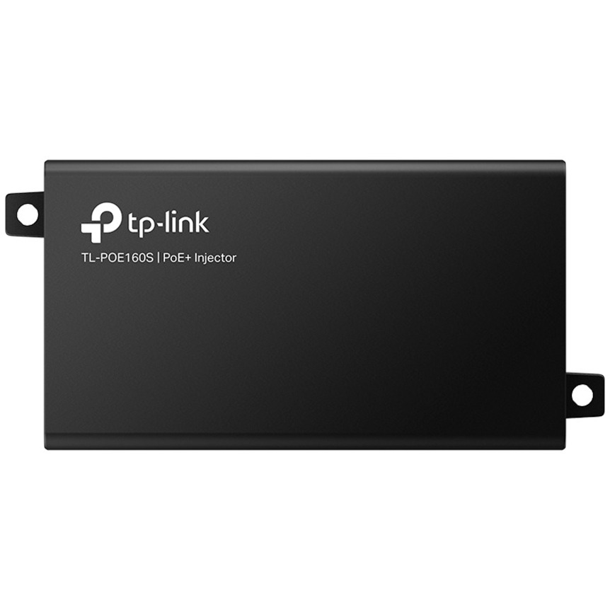 TP-LINK TL-PoE160S - 802.3at/af Gigabit PoE Injector - Non-PoE to PoE Adapter - Supplies PoE (15.4W) or PoE+ (30W) - Plug & Play - Desktop/Wall-Mount - Distance Up to 328 ft. - UL Certified - Black