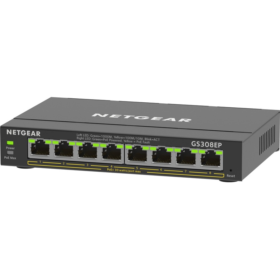 Netgear 8-Port Gigabit Ethernet PoE+ Smart Managed Plus Switch