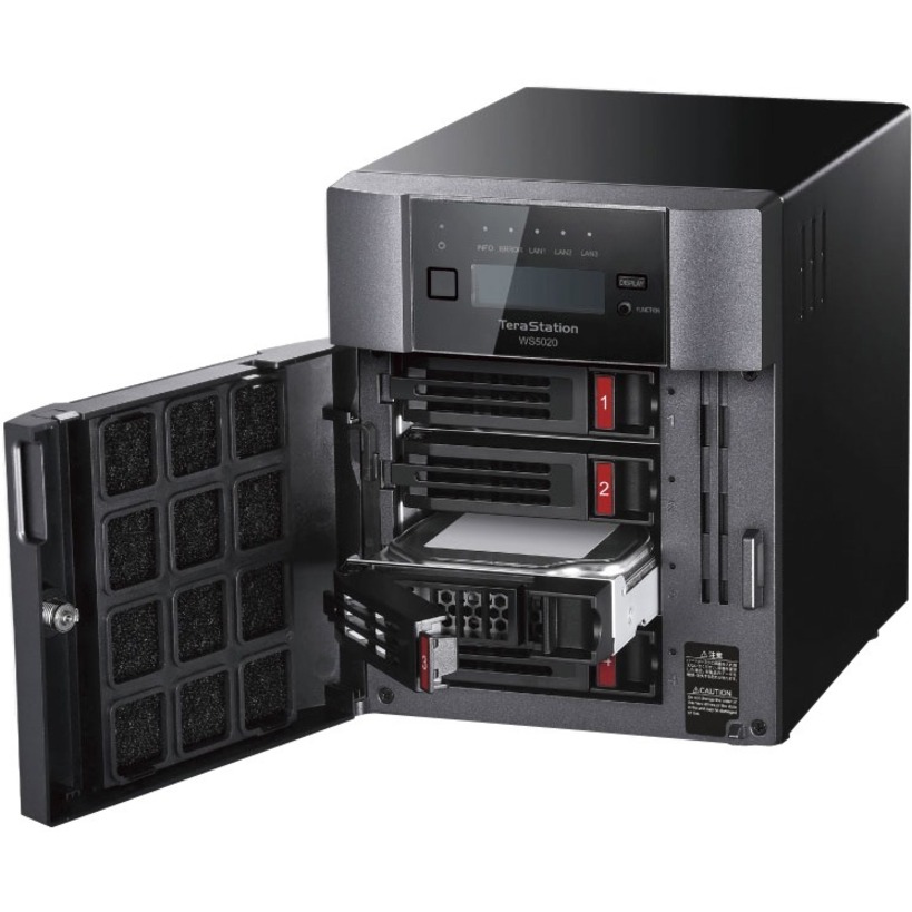 BUFFALO TeraStation WS5420 4-Bay Desktop Windows Server IoT 2019 NAS 8TB Hard Drives Included