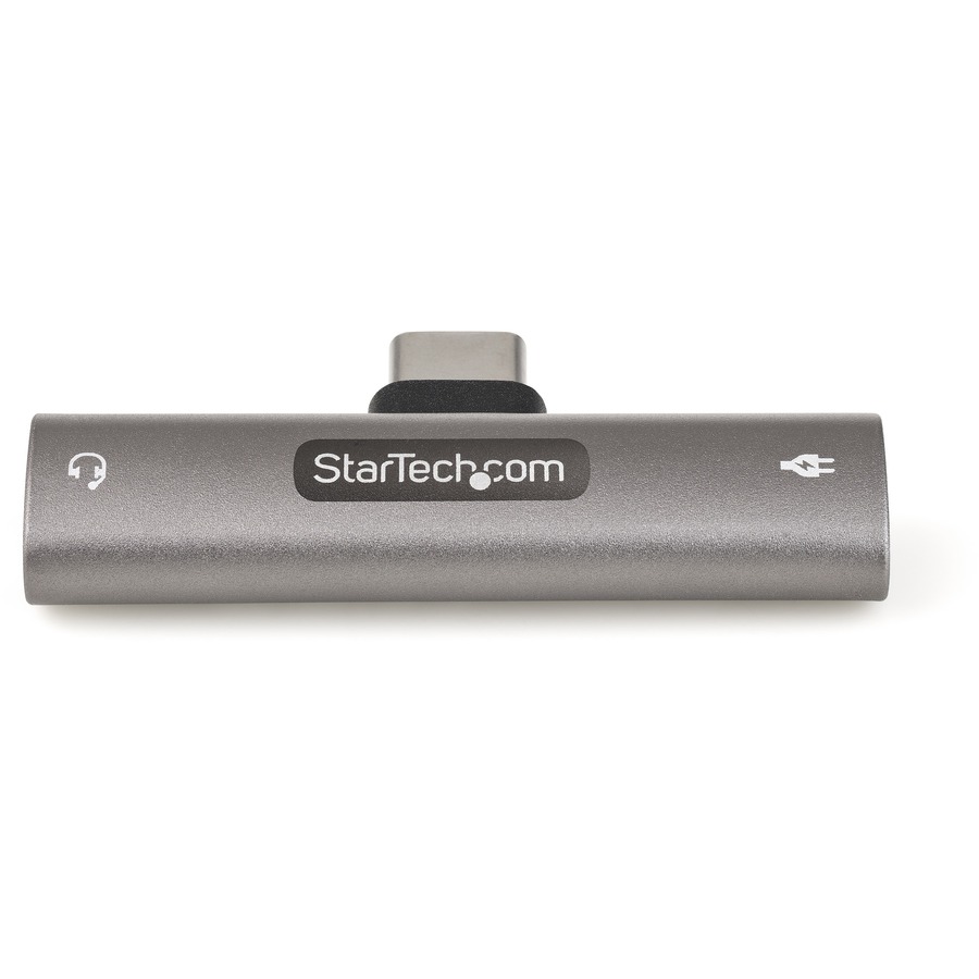 StarTech.com USB C Audio & Charge Adapter, USB-C Audio Adapter with 3.5mm Headset Jack and USB Type-C PD Charging, For USB-C Phone/Tablet