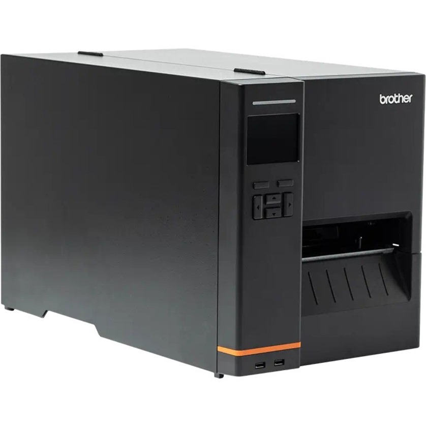 Brother TJ-4520TN Industrial, Desktop Direct Thermal/Thermal Transfer Printer - Monochrome - Label Print - Bluetooth - Wireless LAN