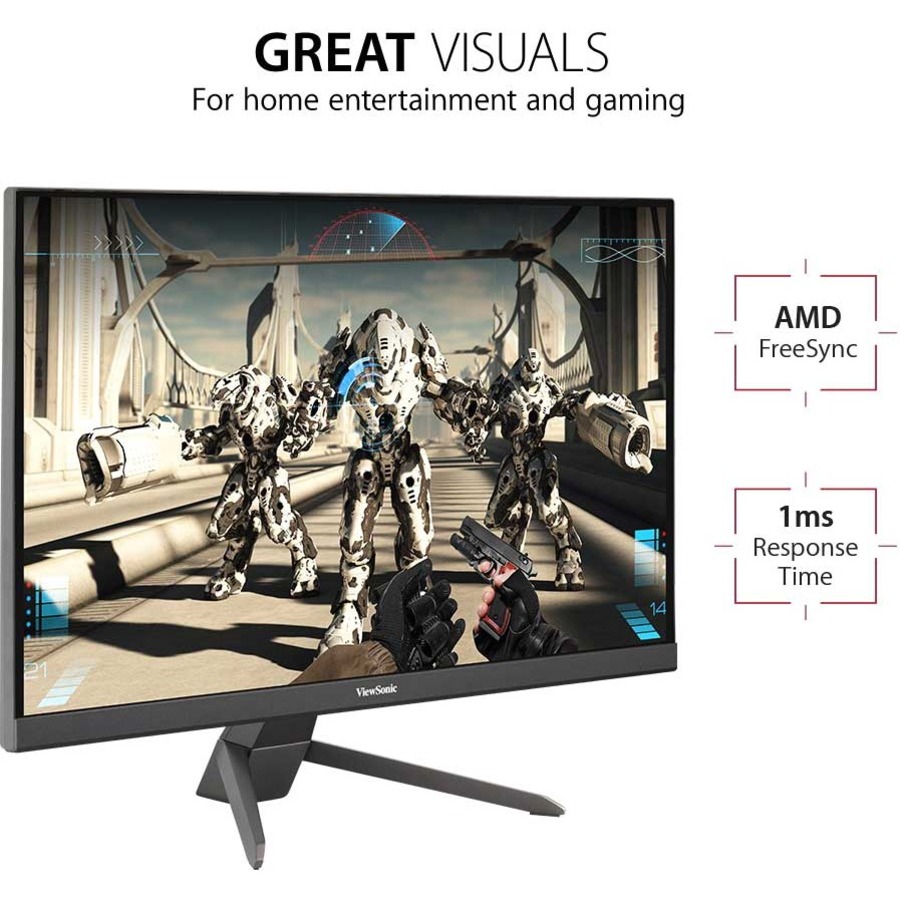 ViewSonic VX2767-MHD 27 Inch 1080p Gaming Monitor with 100Hz, 1ms, Ultra-Thin Bezels, FreeSync, Eye Care, HDMI, VGA, and DP