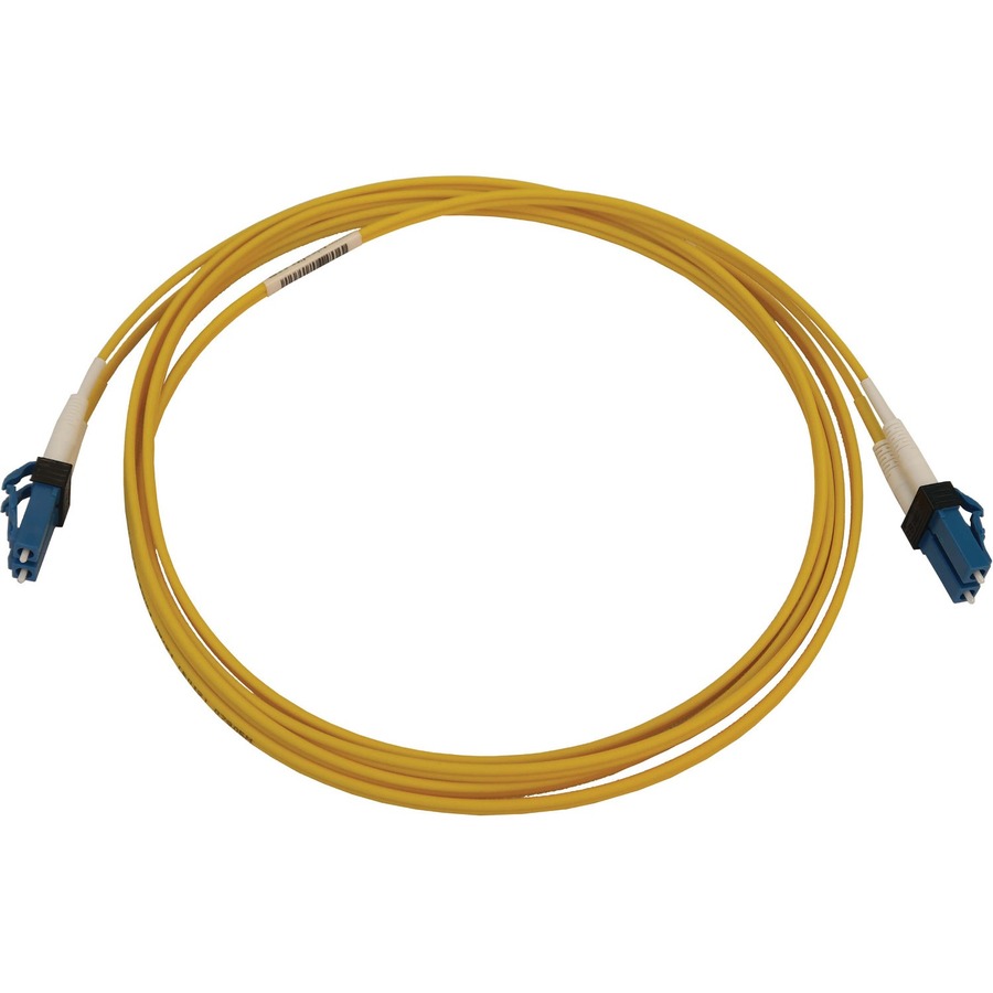 Eaton Tripp Lite Series 400G Duplex Singlemode 9/125 OS2 Switchable Fiber Optic Cable (LC/UPC M/M), LSZH, Yellow, 2 m (6.6 ft.)