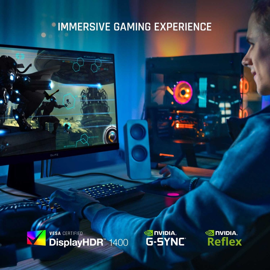 ViewSonic XG321UG 32 Inch 4K IPS 144Hz Gaming Monitor G-Sync Ultimate, Mini LED, Nvidia Reflex, HDR1400, Advanced Ergonomics, HDMI and DP