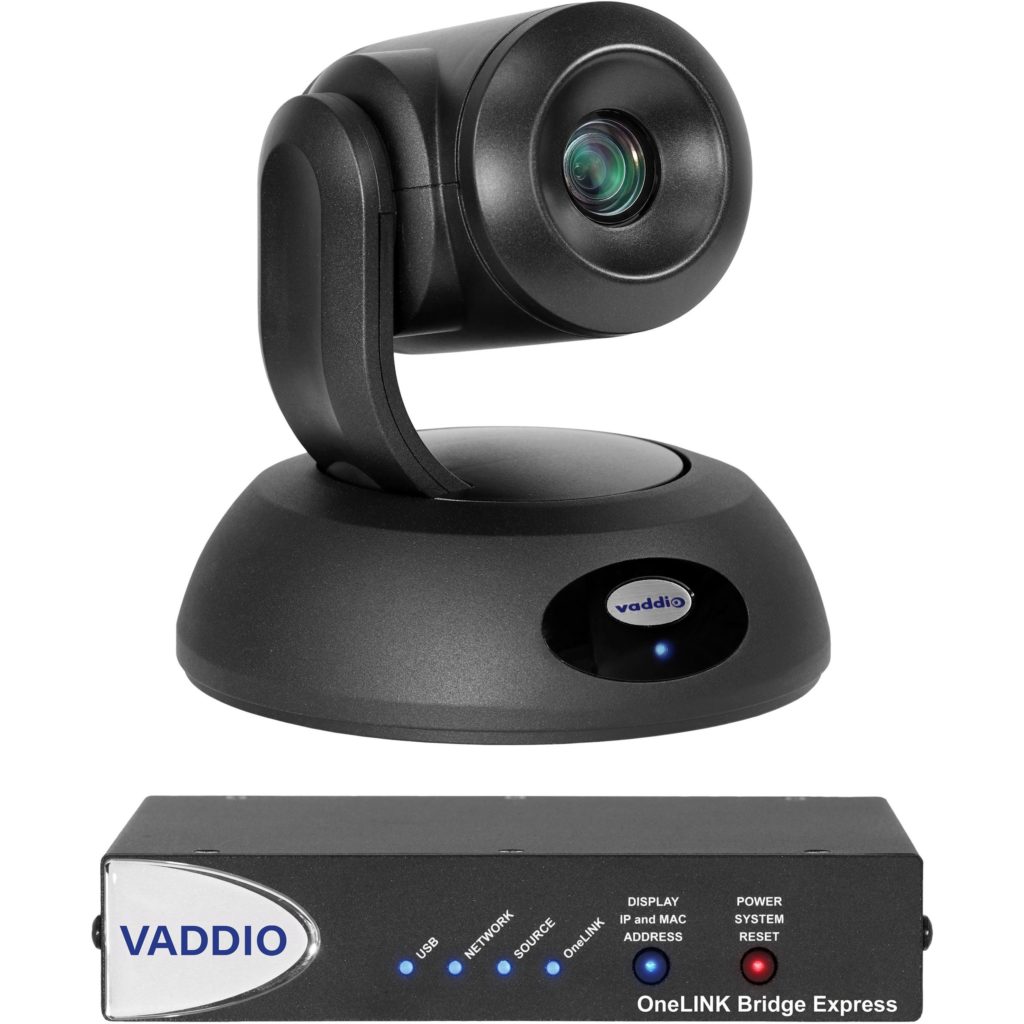 Vaddio RoboSHOT 30E HDBT OneLINK Bridge Express Video Conferencing System - Includes PTZ Camera - Black