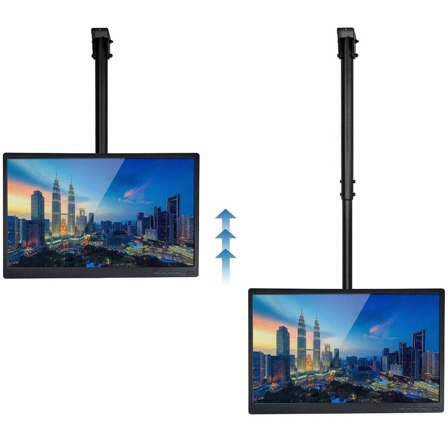 Mount-It! Ceiling Mount for TV, Flat Panel Display - Black