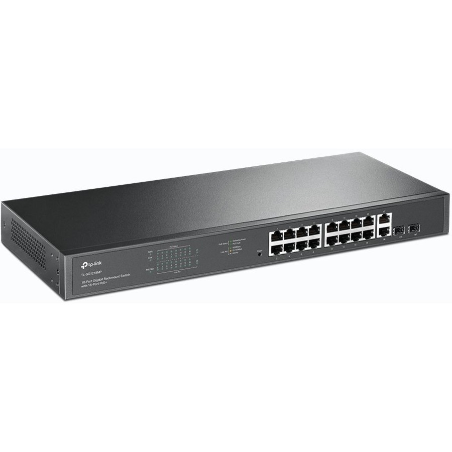 TP-Link TL-SG1218MP - 18-Port Gigabit Rackmount Switch with 16 PoE+