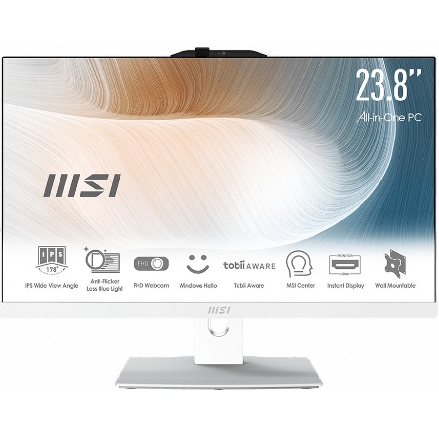 MSI Modern AM242TP 12M-056US All-in-One Computer - Intel Core i5 12th Gen i5-1240P - 8 GB - 512 GB SSD - 23.8