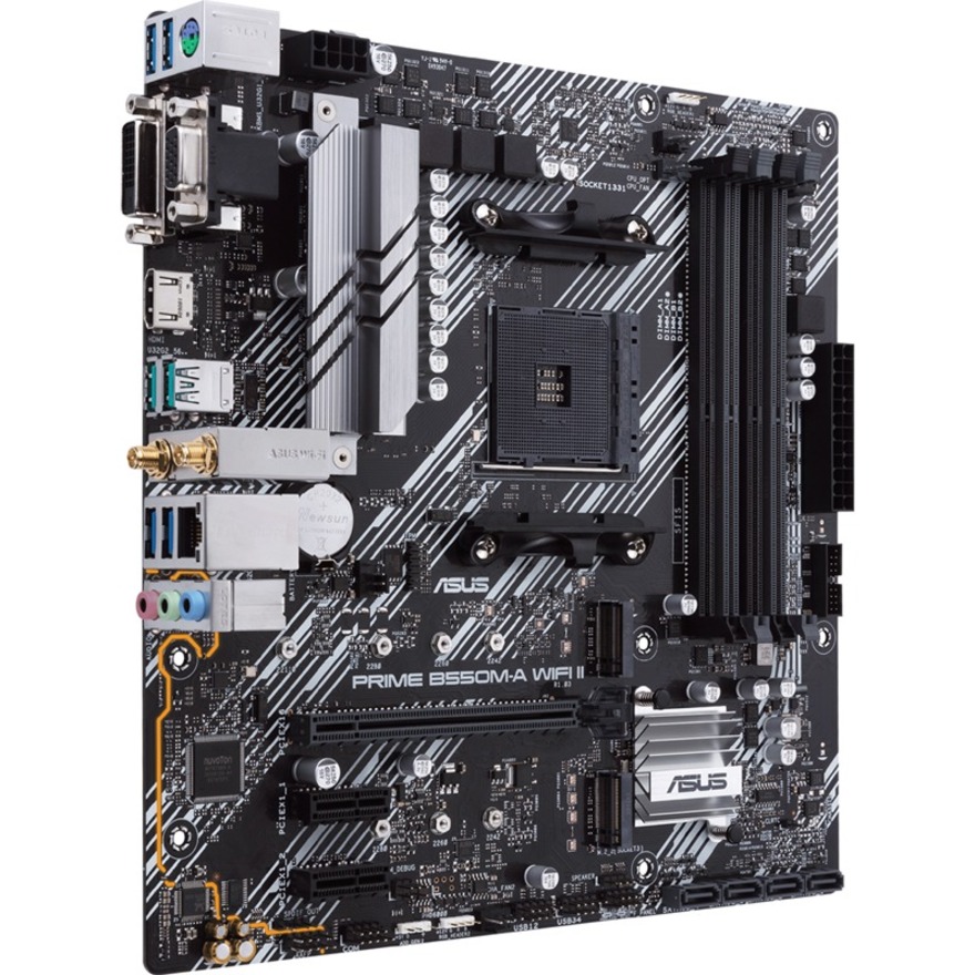 Asus Prime B550M-A WIFI II Desktop Motherboard - AMD B550 Chipset - Socket AM4 - Micro ATX