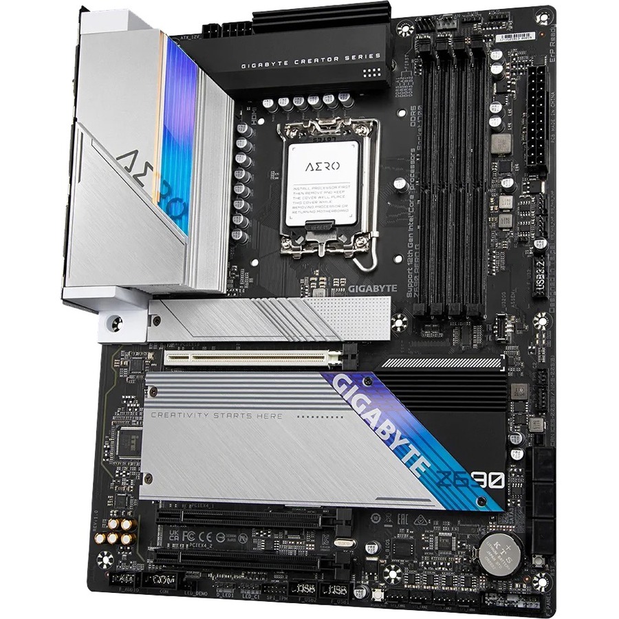 Gigabyte Z690 AERO G Gaming Desktop Motherboard - Intel Z690 Chipset - Socket LGA-1700 - Intel Optane Memory Ready - ATX