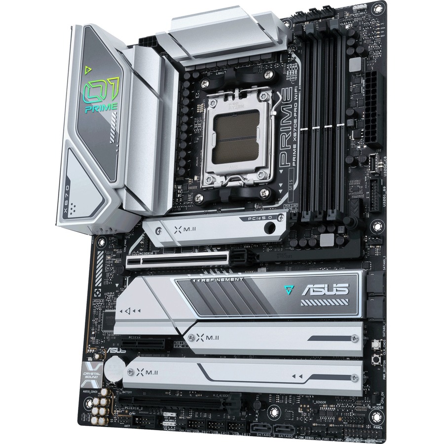 Asus Prime X670E-PRO WIFI Desktop Motherboard - AMD X670 Chipset - Socket AM5 - ATX