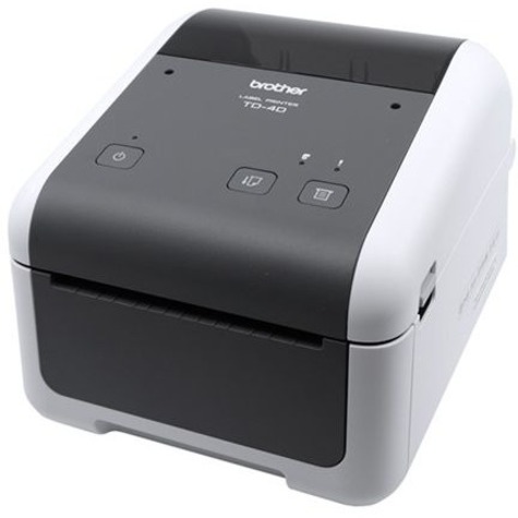 Brother TD4520DN Desktop Direct Thermal Printer - Monochrome - Label Print - Fast Ethernet - USB - Serial