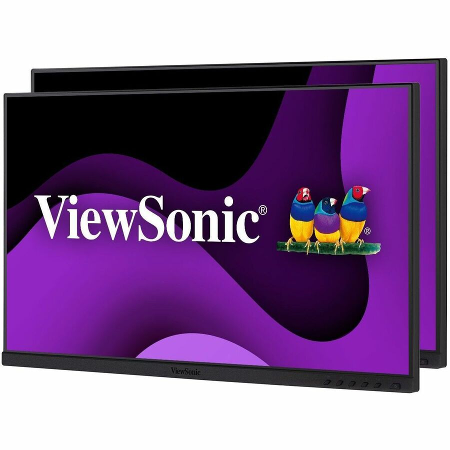 ViewSonic VG2448A-2_H2 24 Inch Dual Pack Head-Only 1080p IPS Monitor with Ultra-Thin Bezels, HDMI, DisplayPort, USB, and VGA for Home and Office