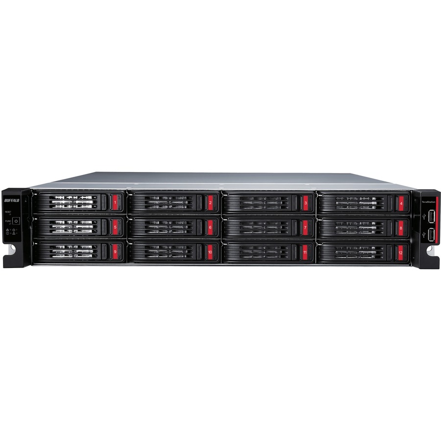 BUFFALO TeraStation 51220 12-Bay 192TB (12x16TB) Business Rackmount NAS Storage Hard Drives Included