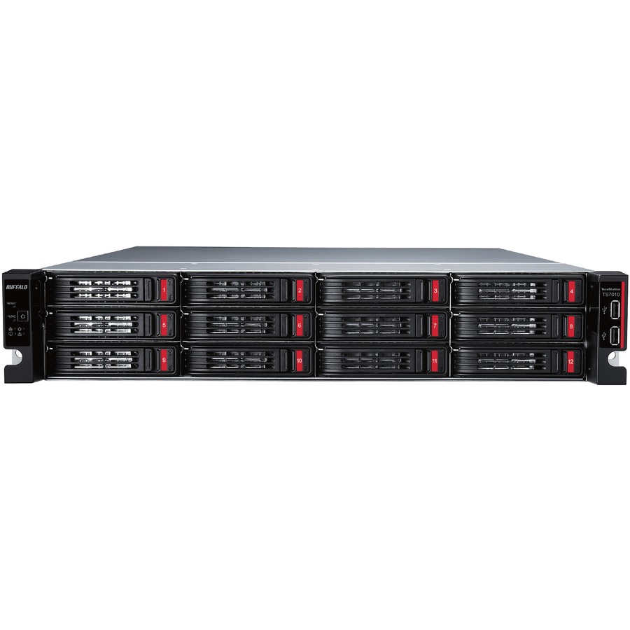 BUFFALO TeraStation 12-Bay 71210 64TB (4x16TB) High-Performance Rackmount NAS Hard Drives Included