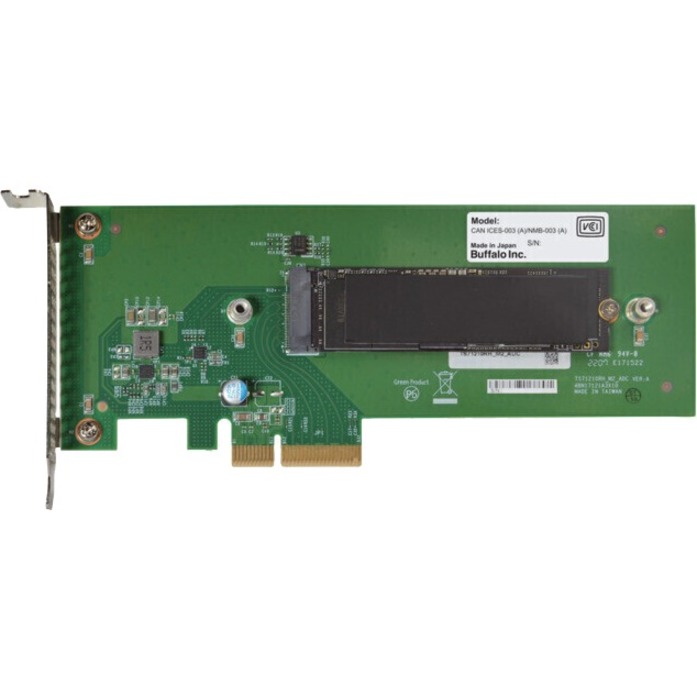 Buffalo OP-NVSSD OP-NVSSD-512G 512 GB Solid State Drive - M.2 Internal - PCI Express NVMe (PCI Express NVMe 4.0 x4)