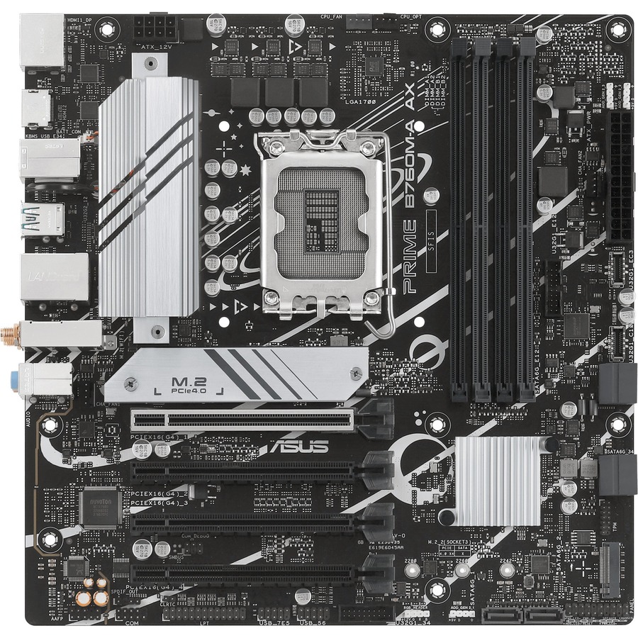 Asus Prime PRIME B760M-A AX Desktop Motherboard - Intel B760 Chipset - Socket LGA-1700 - Micro ATX