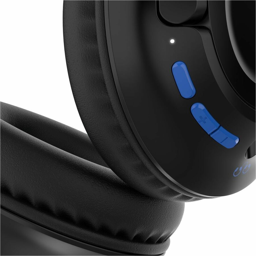 Belkin Wireless Over-Ear Headset for Kids with Mic - On-Ear Earphones for iPhone, iPad, Fire Tablet & More - Black