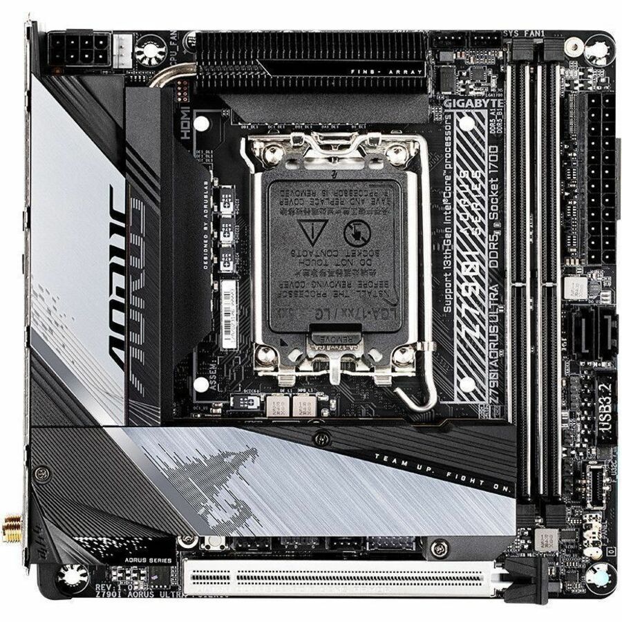 Gigabyte Ultra Durable Z790I AORUS ULTRA Gaming Desktop Motherboard - Intel Z790 Chipset - Socket LGA-1700 - Mini ITX