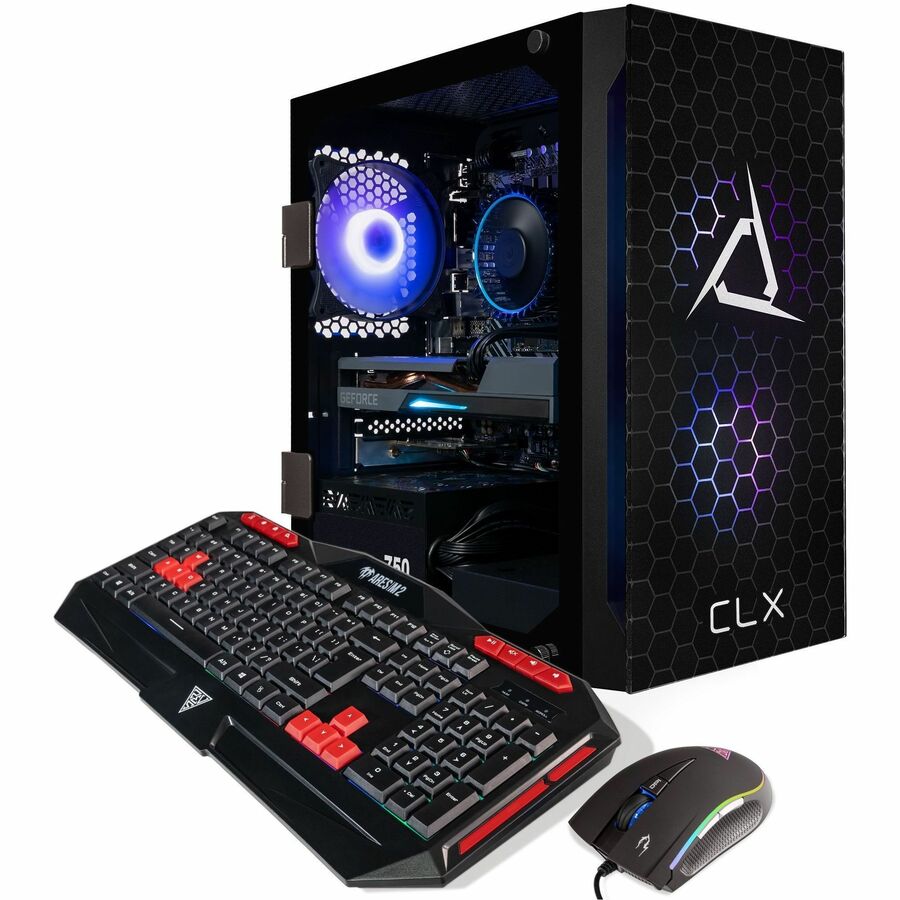 CLX SET TGMSETRTA3505BM Gaming Desktop Computer - Intel Core i7 12th Gen i7-12700F - 16 GB - 2 TB HDD - 1 TB SSD - Mini-tower - Black