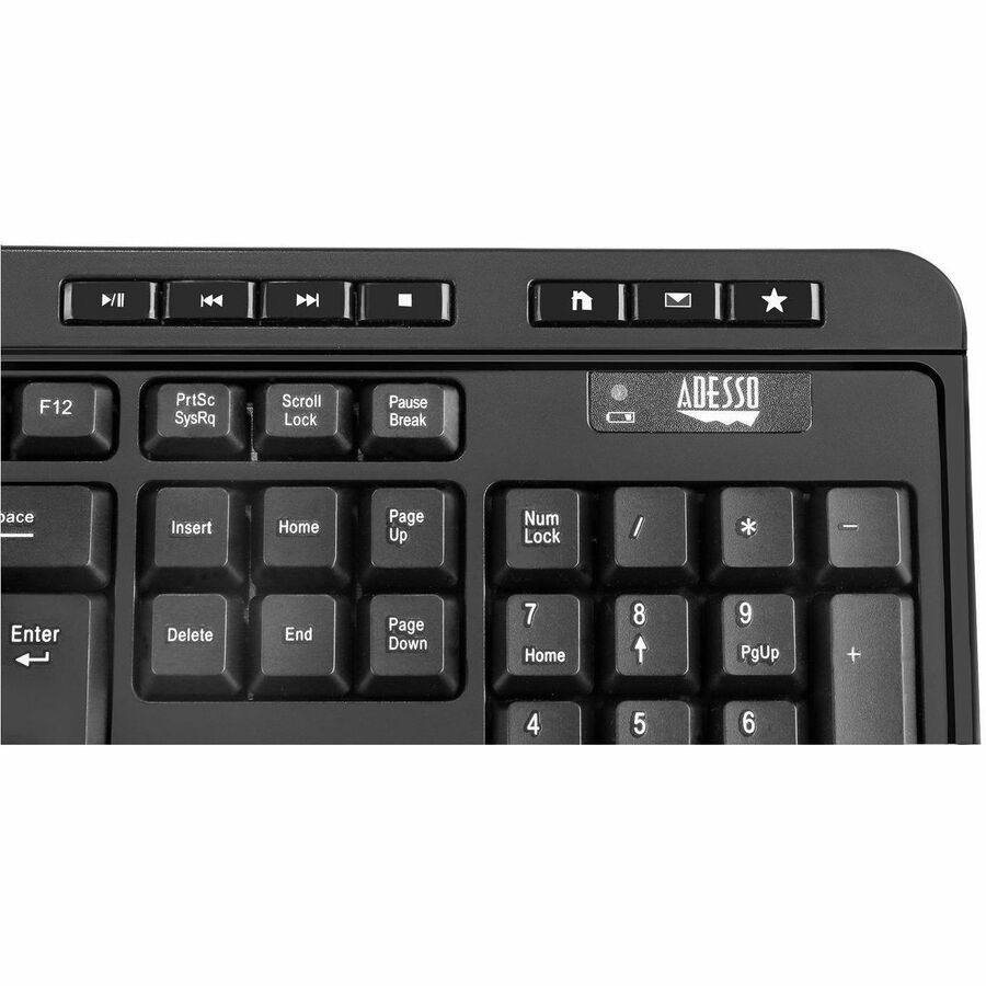 Adesso Antimicrobial Wireless Desktop Keyboard & Mouse