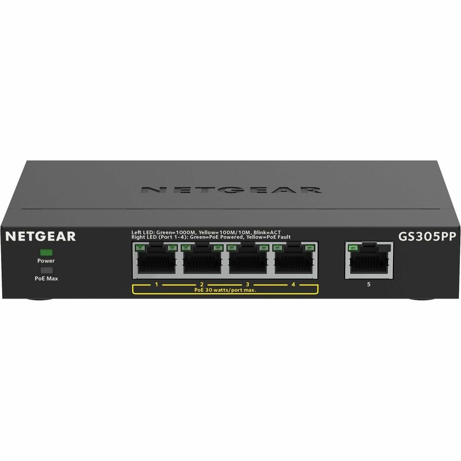 Netgear 5-Port Gigabit Ethernet SOHO Unmanaged Switch with 4 Ports PoE+ (83W)