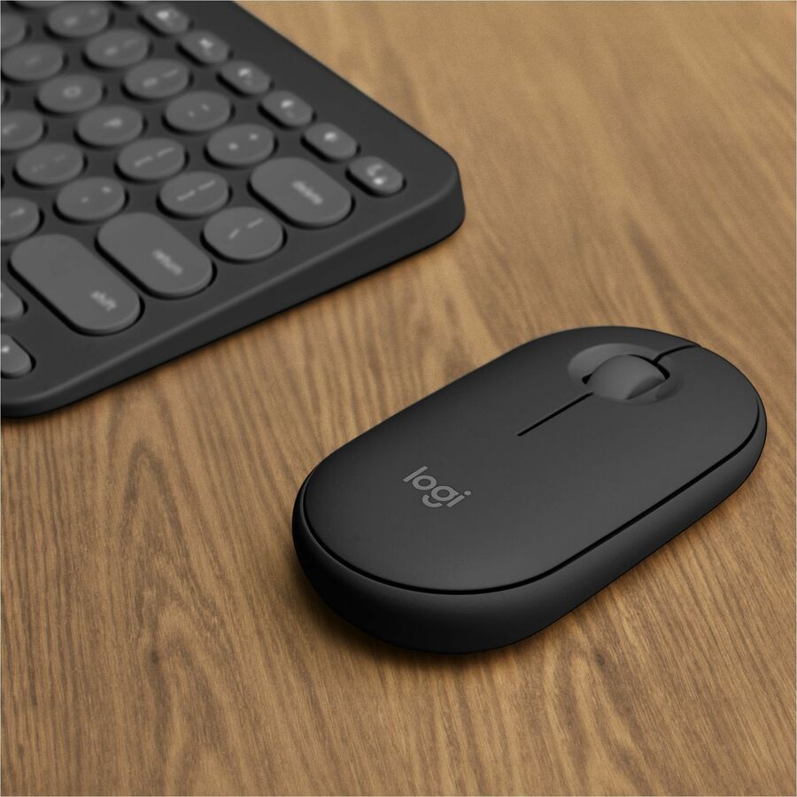 Logitech Pebble 2 Combo for Mac, Wireless Keyboard and Mouse, Slim, Quiet and Portable, Customizable, Tonal Graphite