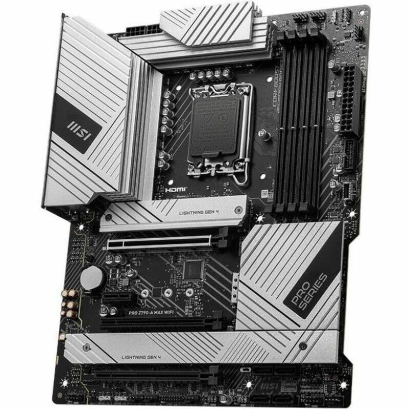 MSI PRO Z790-A MAX WIFI Gaming Desktop Motherboard - Intel Z790 Chipset - Socket LGA-1700 - ATX