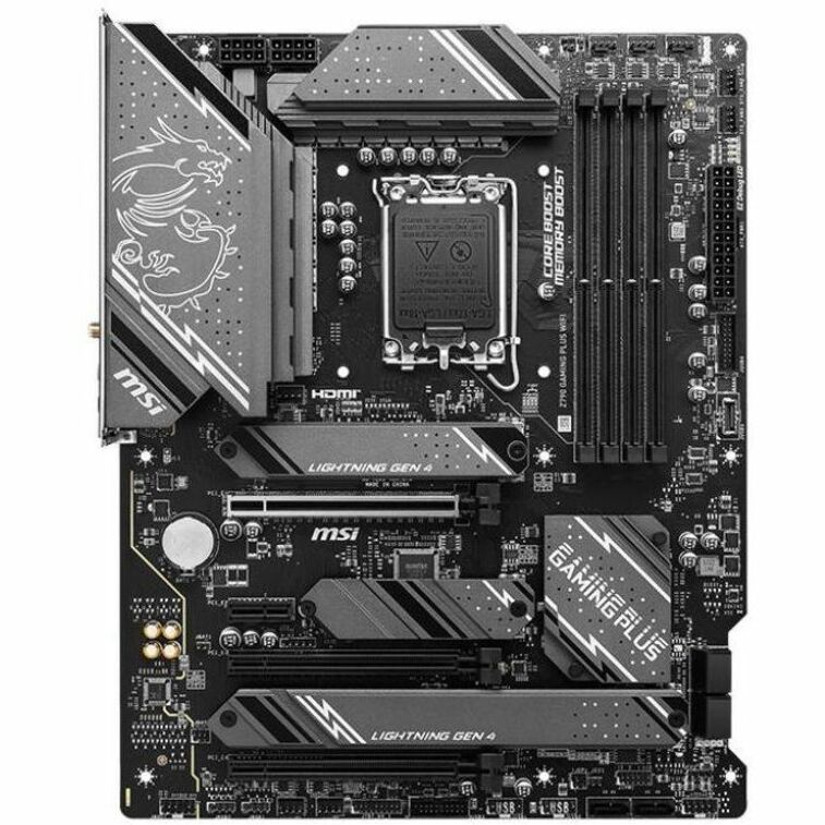 MSI Z790 GAMING PLUS WIFI Gaming Desktop Motherboard - Intel Z790 Chipset - Socket LGA-1700 - ATX