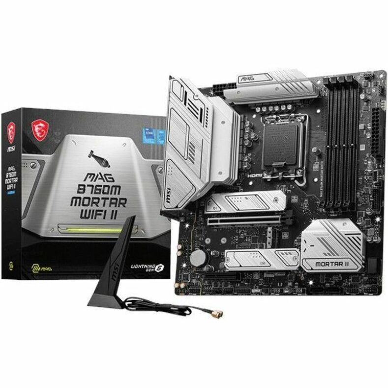 MSI MAG B760M MORTAR WIFI II Desktop Motherboard - Intel B760 Chipset - Socket LGA-1700 - Micro ATX