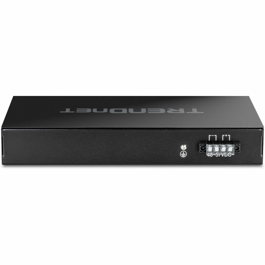 TRENDnet 26-Port Hardened Industrial Gigabit PoE+ Rackmount Switch, TI-RP262, 24 x Gigabit PoE+ Ports, 2 x Gigabit SFP Ports, Lifetime Protection, Black