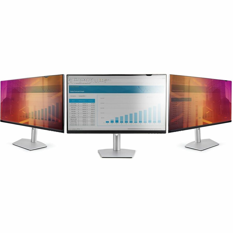 StarTech.com 27-inch 16:9 Gold Monitor Privacy Screen, Reversible Filter w/Enhanced Privacy, Screen Protector/Shield, +/- 30° View Angle