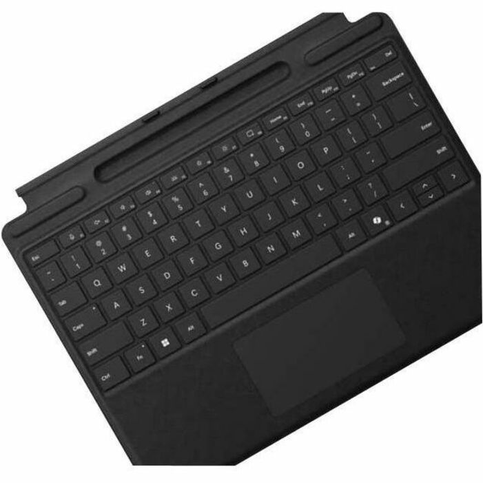 Microsoft Keyboard/Cover Case Microsoft Surface Pro 9, Surface Pro 8, Surface Pro 10, Surface Pro 11 Tablet - English Keyboard - Black