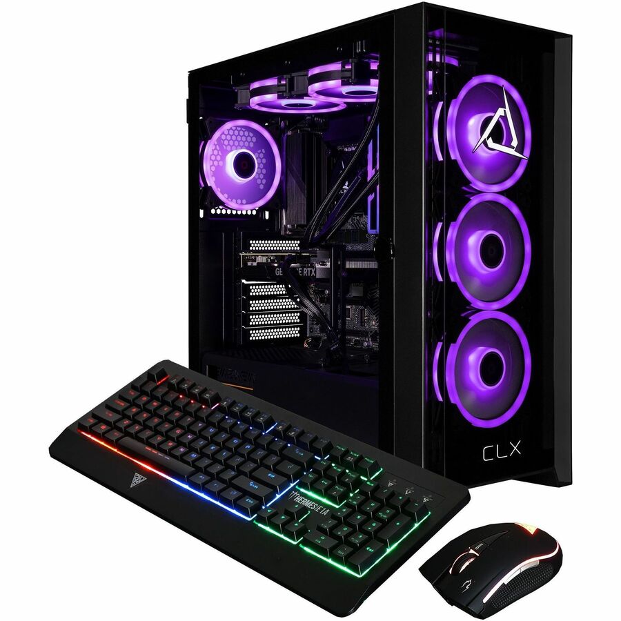 CLX SET Gaming Desktop Computer - Intel Core i7 14th Gen i7-14700KF - 32 GB - 2 TB SSD - Mid-tower - Black