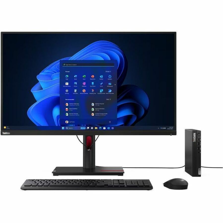 Lenovo ThinkCentre M75q Gen 5 12RQ000GUS Desktop Computer - AMD Ryzen 5 PRO 8500GE - 16 GB - 1 TB SSD - Tiny - Black