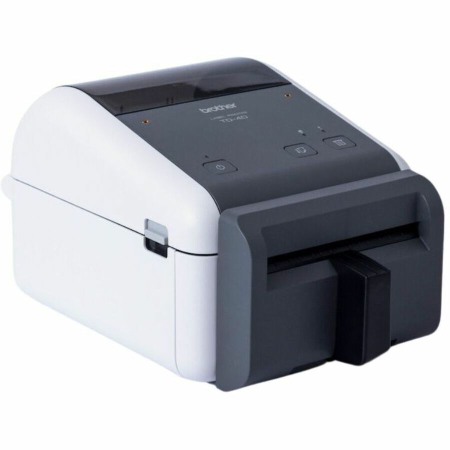 Brother TD-4420DNFC Desktop Direct Thermal Printer - Monochrome - Label Print - Fast Ethernet - USB - USB Host - Serial - With Cutter