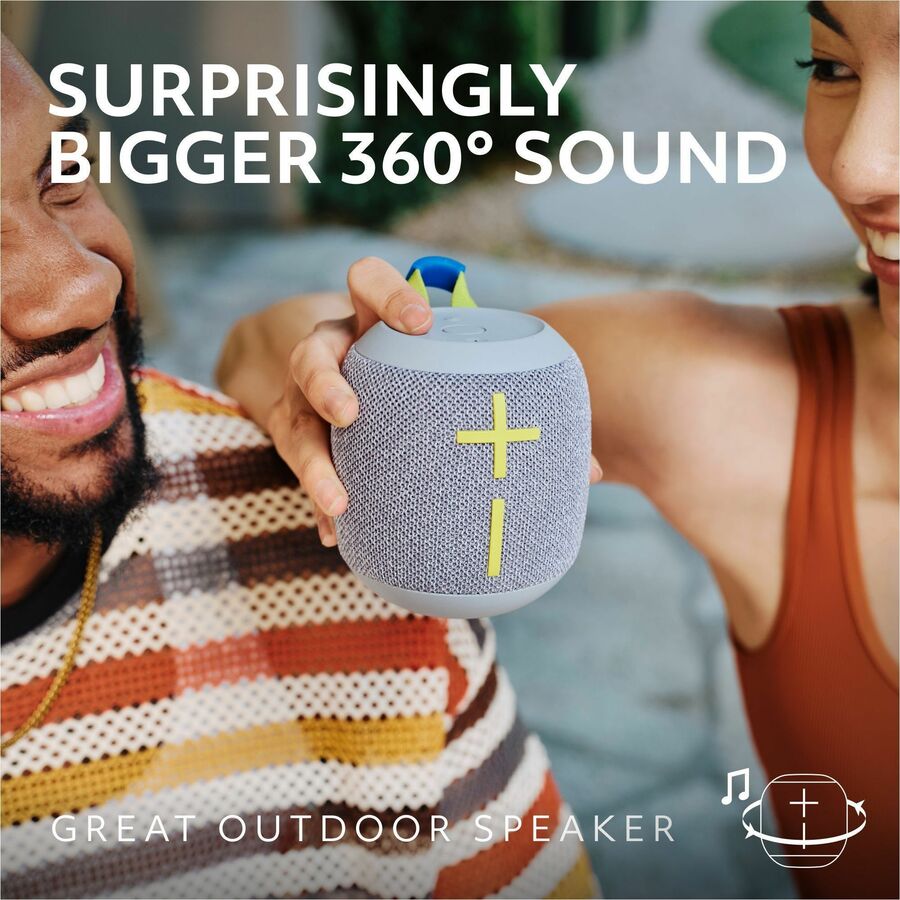 Ultimate Ears WONDERBOOM 4 Portable Waterproof Bluetooth Speaker With Big Bass and 360-Degree Sound, Dustproof Floating Speaker With 131ft (40m) Range, Black