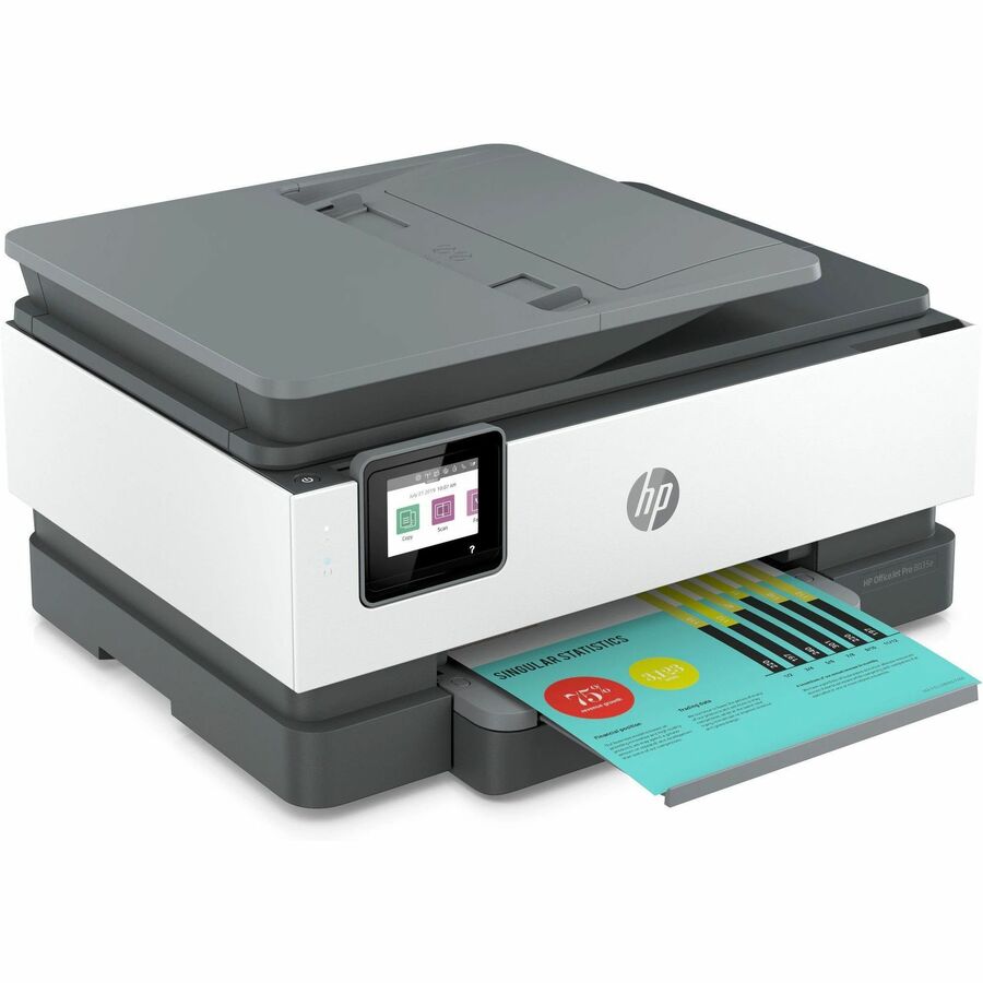 HP Officejet Pro 8035e Wired & Wireless Inkjet Multifunction Printer - Refurbished - Color - Light Basalt