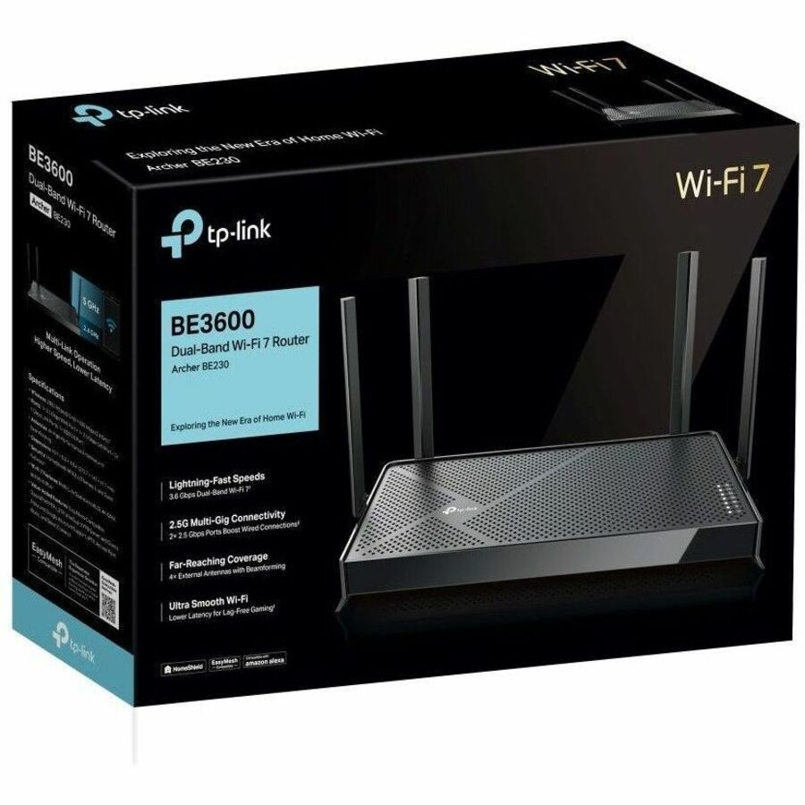 TP-Link Archer BE230 Wi-Fi 7 IEEE 802.11be Ethernet Wireless Router