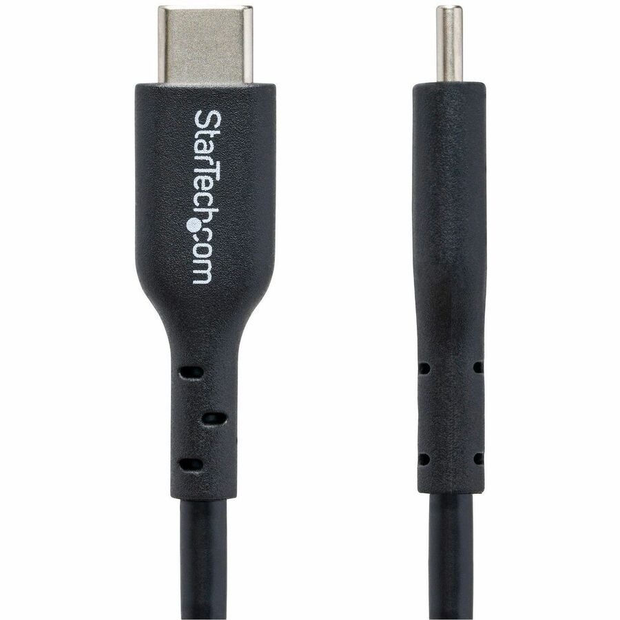 USB-C Charging Cable supports 60W/3A Power Delivery and 480Mbps; Fast Charge from a USB-C wall charger/power bank; Works w/USB-C laptops/tablets; Color: White; O.D.: 3.5mm; Jacket: TPE w/Braided Shield; NOTE: No USB-C video (DP Alt Mode) support