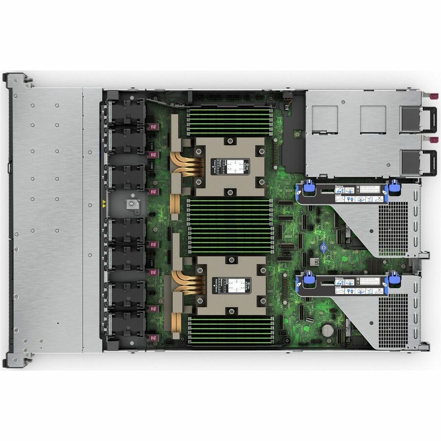 HPE ProLiant DL365 G11 1U Rack Server - 2 x AMD EPYC 9354 3.25 GHz - 384 GB RAM - NVMe Controller