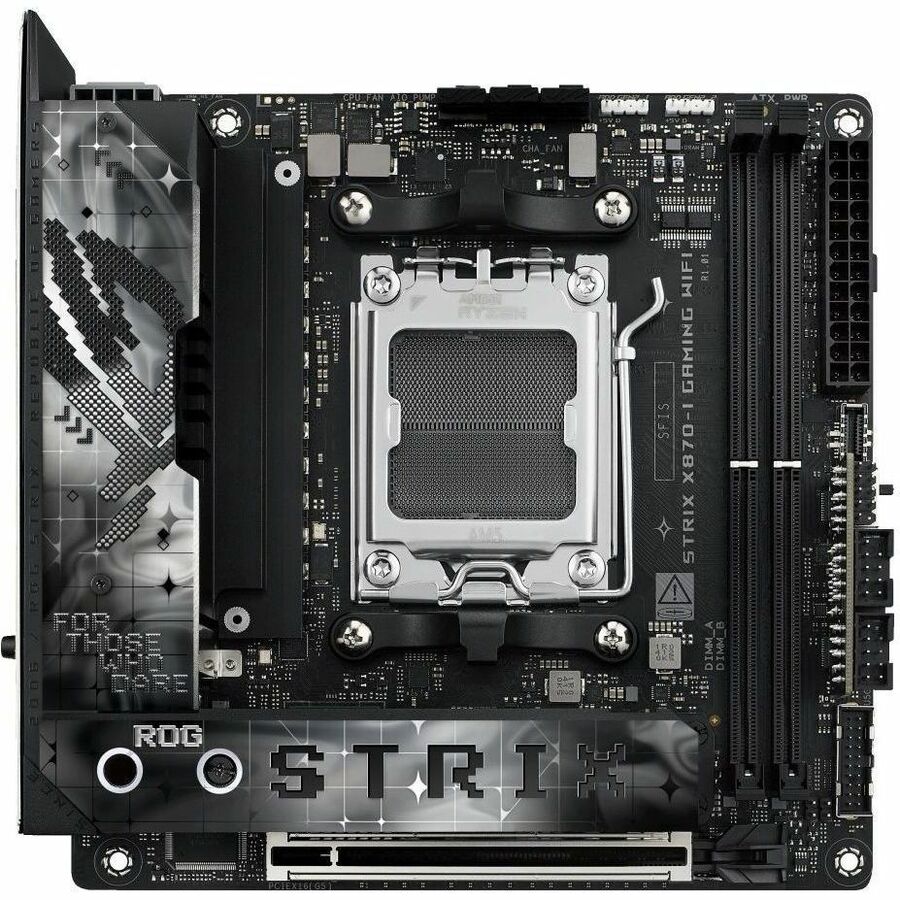 Asus ROG Strix X870-I GAMING WIFI Gaming Desktop Motherboard - AMD X870 Chipset - Socket AM5 - Mini ITX