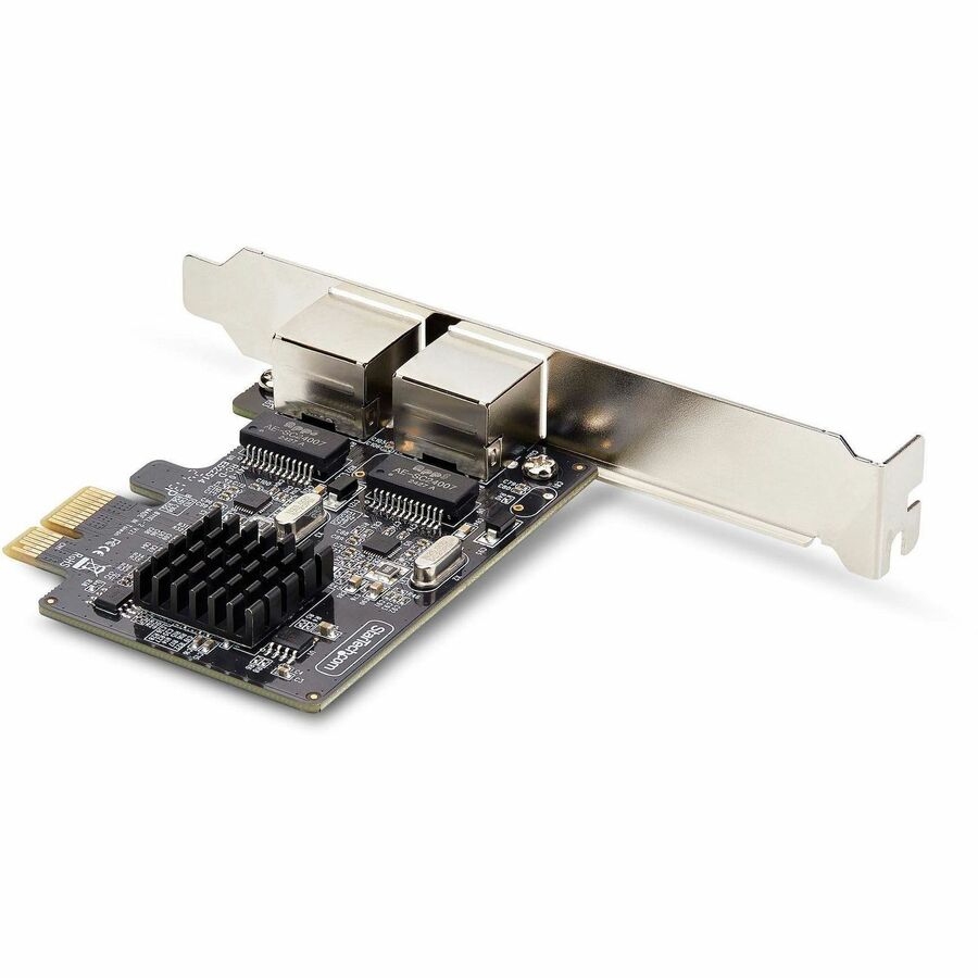 StarTech.com 2-Port Gigabit PCIe Network Adapter Card, 10/100/1000Mbps PCI Express NIC, Dual Realtek RTL8111H, TAA Compliant