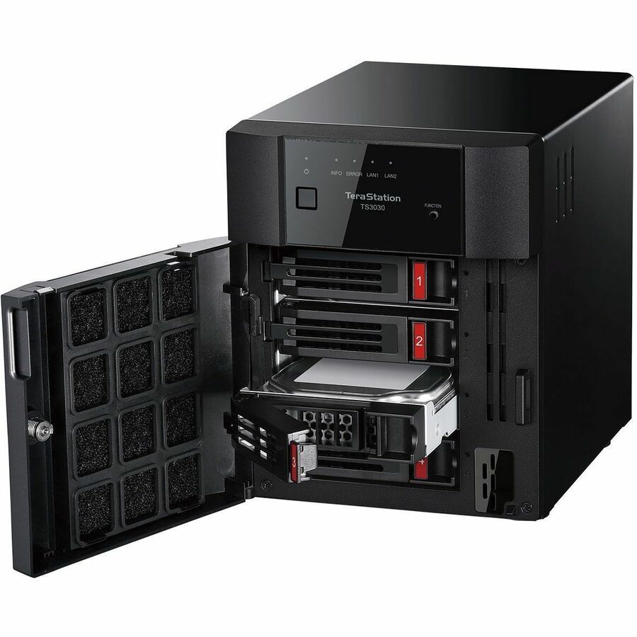 BUFFALO TeraStation 3430DN 4-Bay Desktop NAS 8TB (4x2TB) HDD Included 2.5GBE iSCSI TAA Compliant