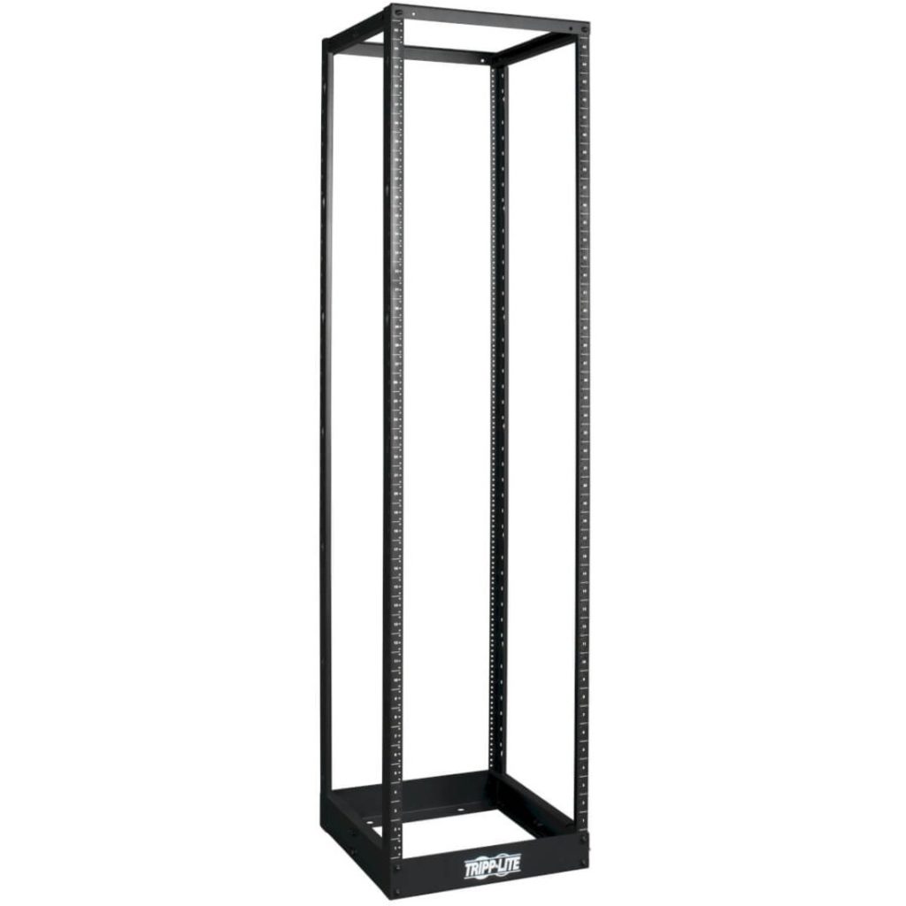 Eaton Tripp Lite Series 45U SmartRack 4-Post Open Frame Rack, 1000 lbs (453.6 kgs) Capacity - Organize and Secure Network Rack Equipment